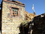 07 House In Nar Village With Ladder To Roof Stacked With Hay 